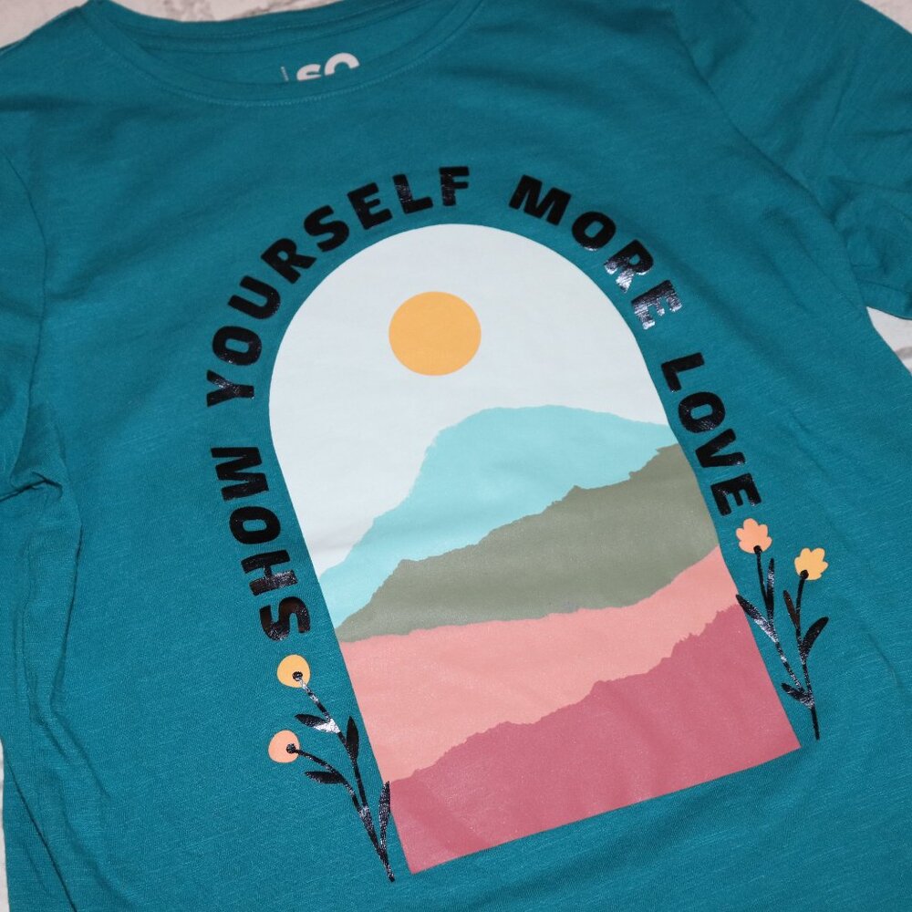💙 Blue Long Sleeve Tee – Girls XL - Picture 3 of 5